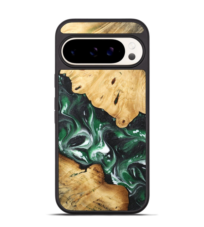 Pixel 9 Wood Phone Case - Hien (Green, 744688)