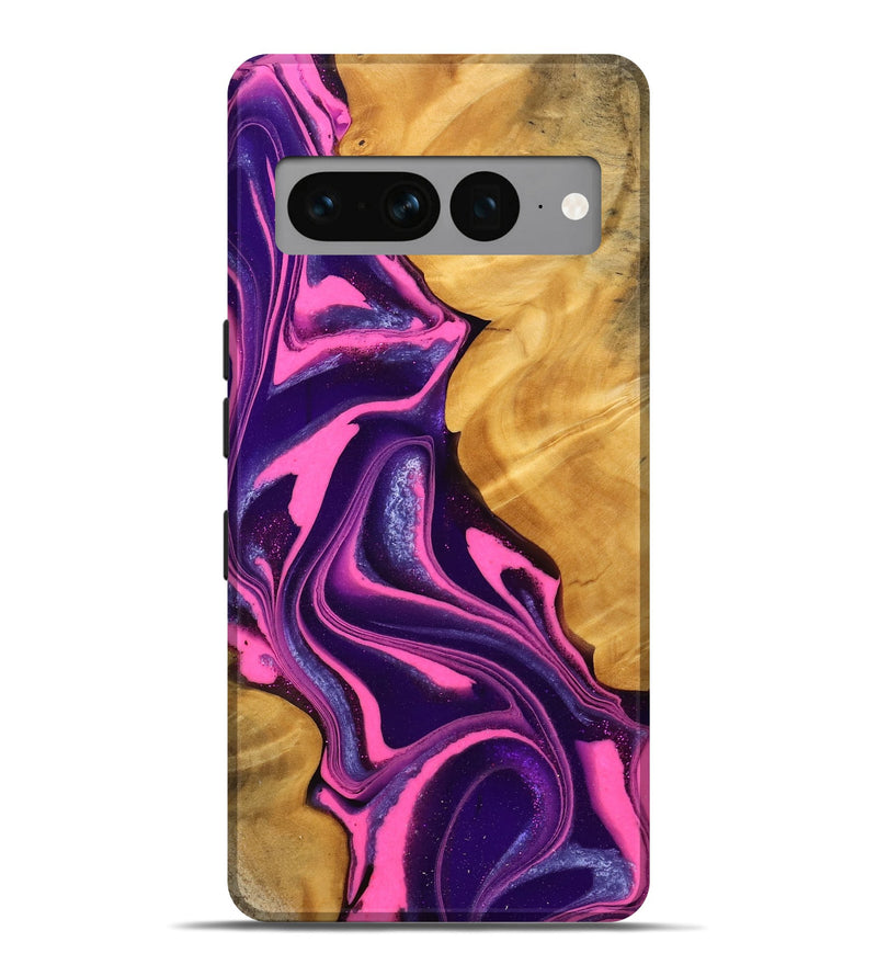 Pixel 7 Pro Wood Live Edge Phone Case - Kedah (Purple, 744749)