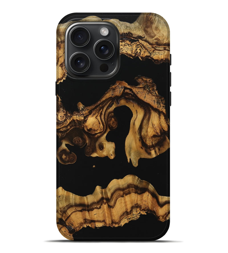 iPhone 16 Pro Max Wood Live Edge Phone Case - Polk (Wood Burl, 744754)