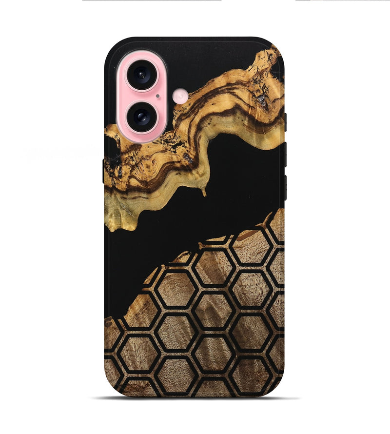 iPhone 16 Wood Live Edge Phone Case - Enos (Pattern, 744779)
