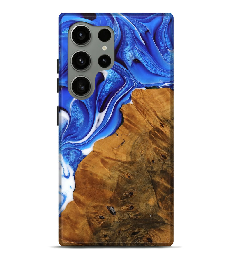 Galaxy S24 Ultra Wood Live Edge Phone Case - Carmina (Blue, 744800)