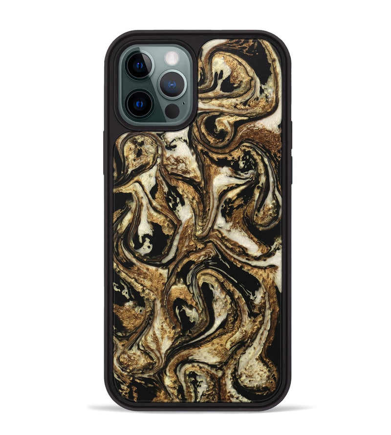 iPhone 12 Pro Max ResinArt Phone Case - Krissy (Black & White, 744804)