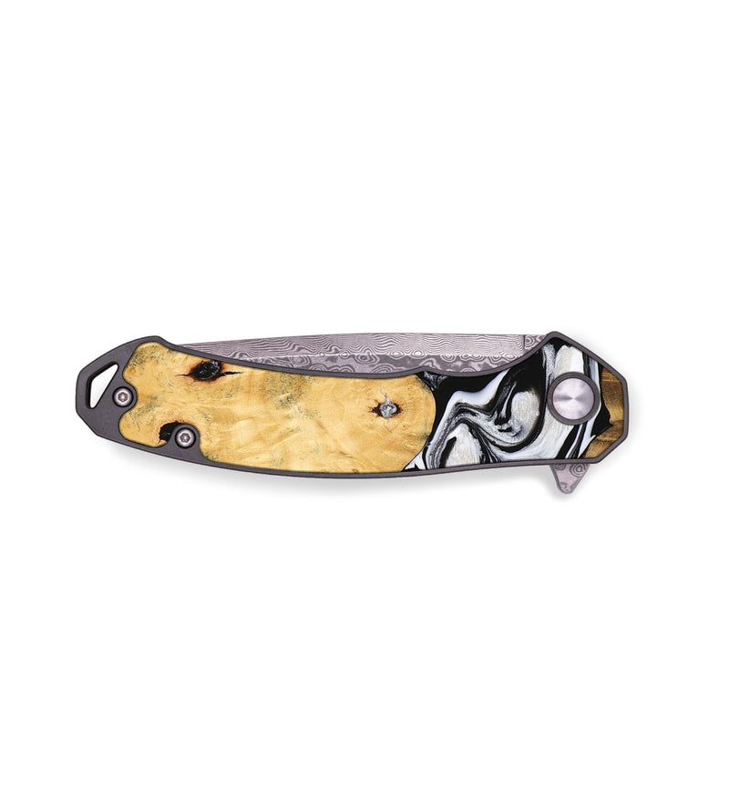EDC Wood Pocket Knife - Shoji (Black & White, 744808)