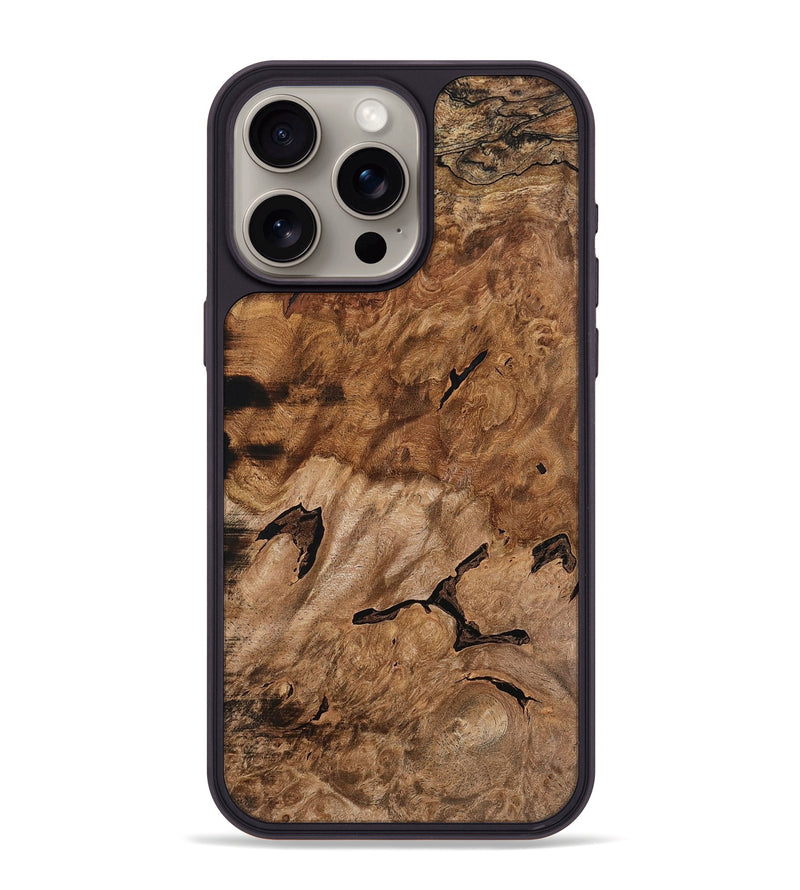 iPhone 15 Pro Max Wood Phone Case - Burk (Wood Burl, 744849)