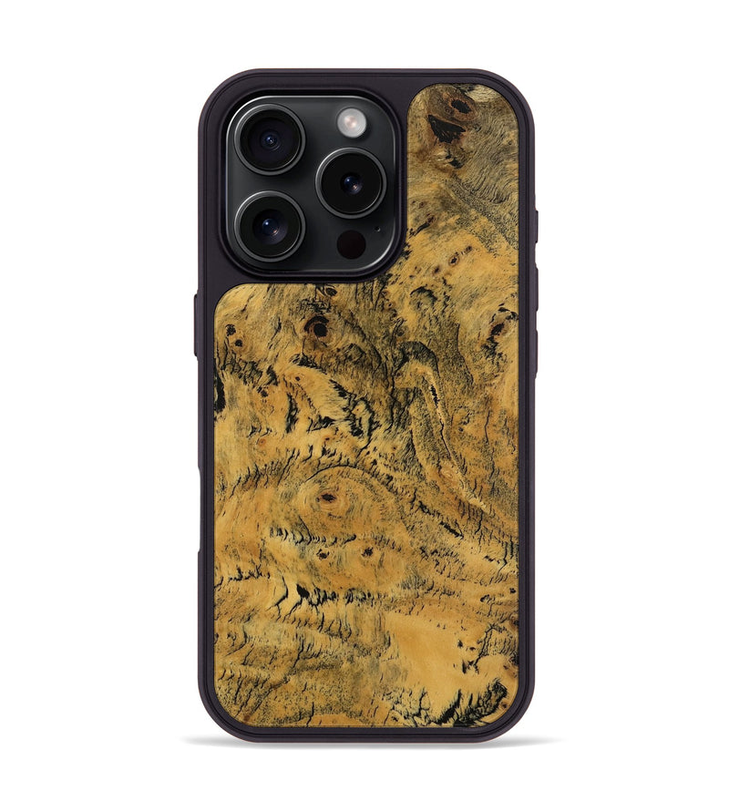 iPhone 16 Pro Wood Phone Case - Kassem (Wood Burl, 744861)