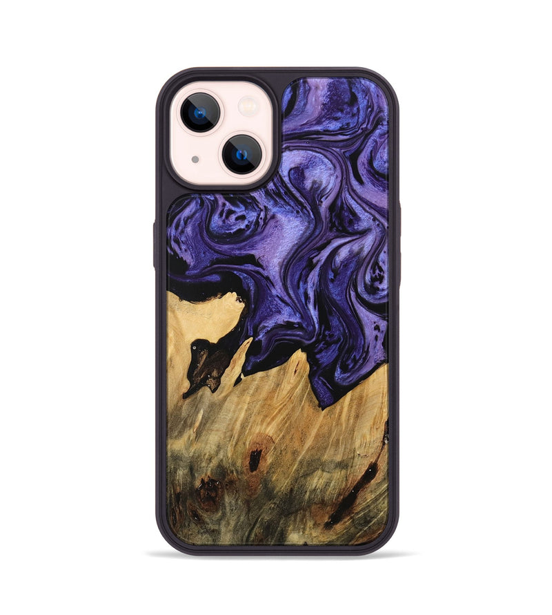 iPhone 14 Wood Phone Case - Fonda (Purple, 744919)