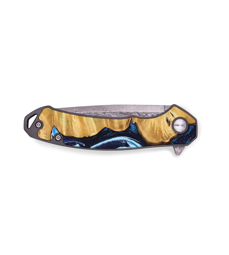 EDC Wood Pocket Knife - Cassey (Blue, 745025)