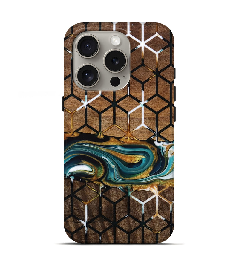 iPhone 16 Pro Wood Live Edge Phone Case - Gladis (Pattern, 745042)