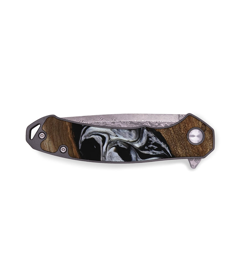 EDC Wood Pocket Knife - Dineke (Black & White, 745093)
