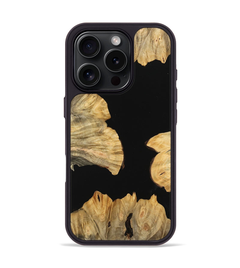 iPhone 16 Pro Wood Phone Case - Kallie (Wood Burl, 745110)