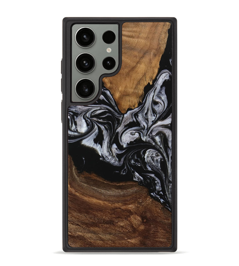 Galaxy S23 Ultra Wood Phone Case - Sluis (Black & White, 745116)