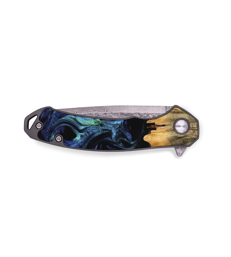 EDC Wood Pocket Knife - Meghan (Blue, 745159)