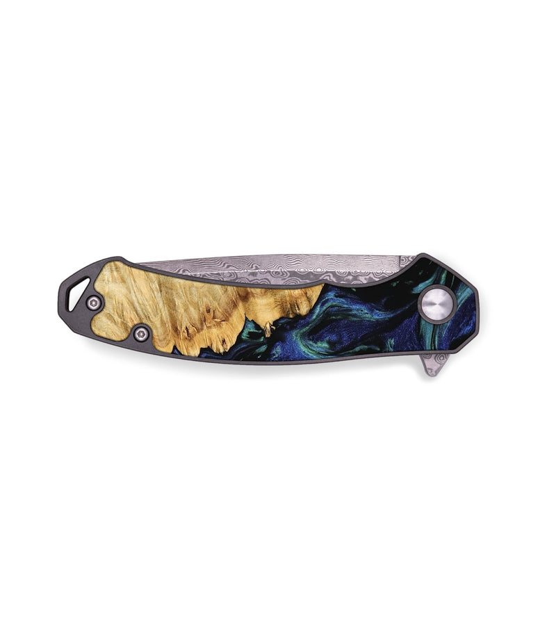 EDC Wood Pocket Knife - Lennie (Blue, 745175)