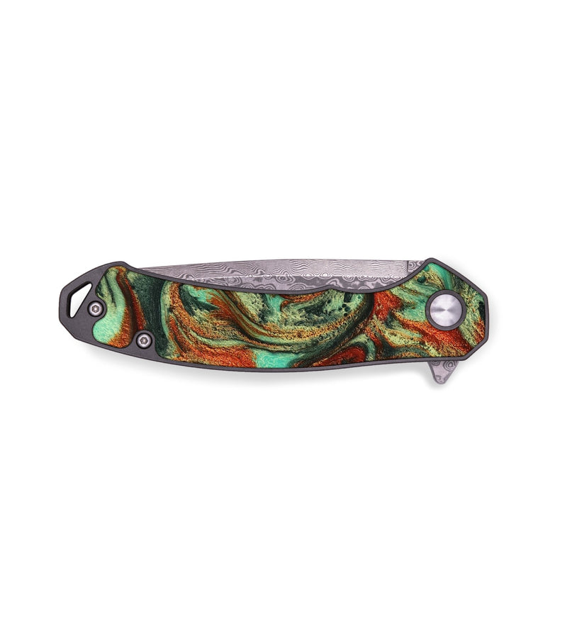 EDC ResinArt Pocket Knife - Jelene (Green, 745207)
