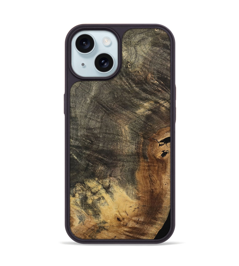 iPhone 15 Wood Phone Case - Arlie (Wood Burl, 745444)
