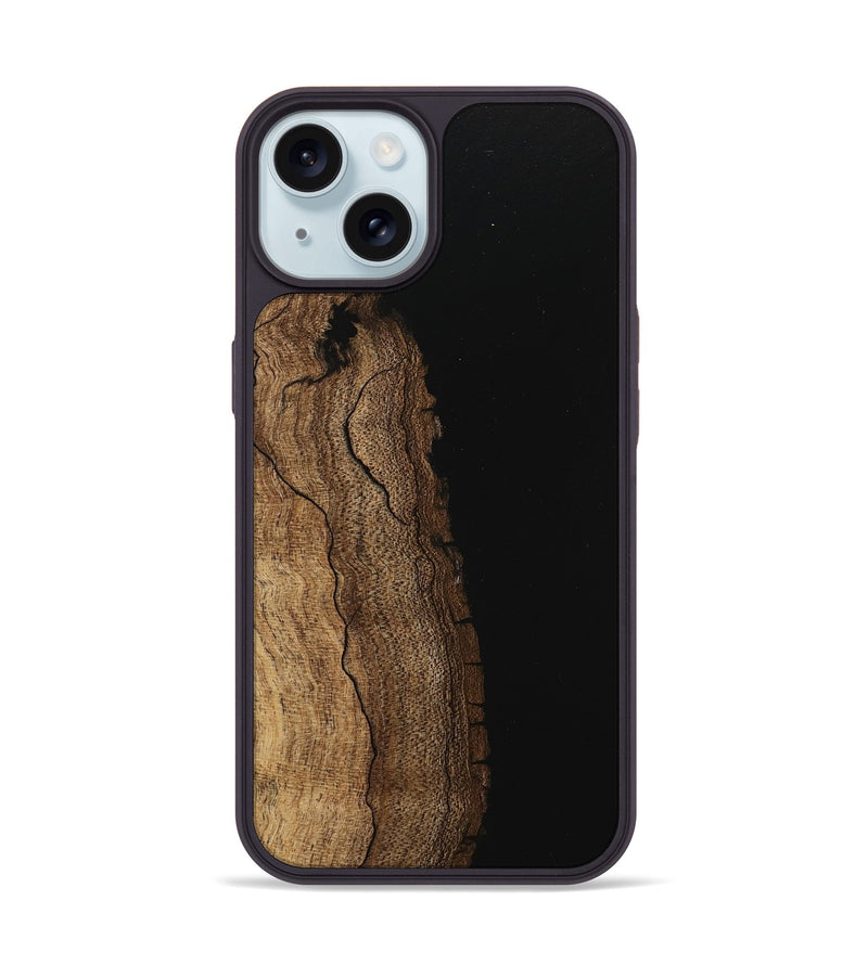 iPhone 15 Wood Phone Case - Roberto (Wood Burl, 745517)