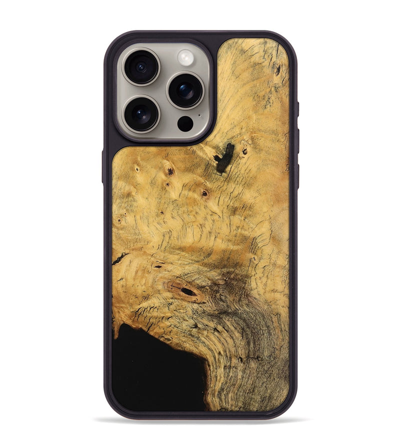 iPhone 15 Pro Max Wood Phone Case - Adda (Wood Burl, 745547)