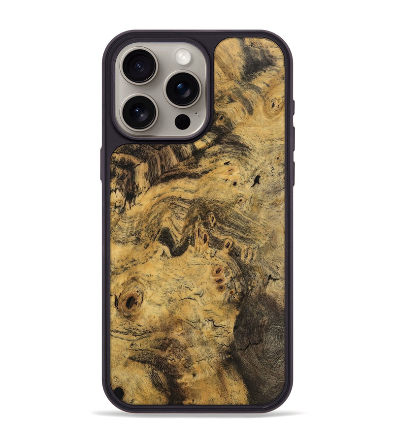 iPhone 15 Pro Max Wood Phone Case - Damien (Wood Burl, 745661)