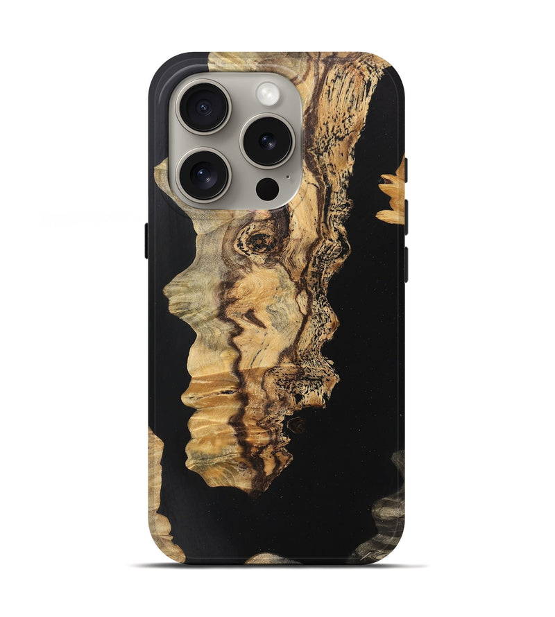 iPhone 16 Pro Wood Live Edge Phone Case - Charley (Wood Burl, 745684)