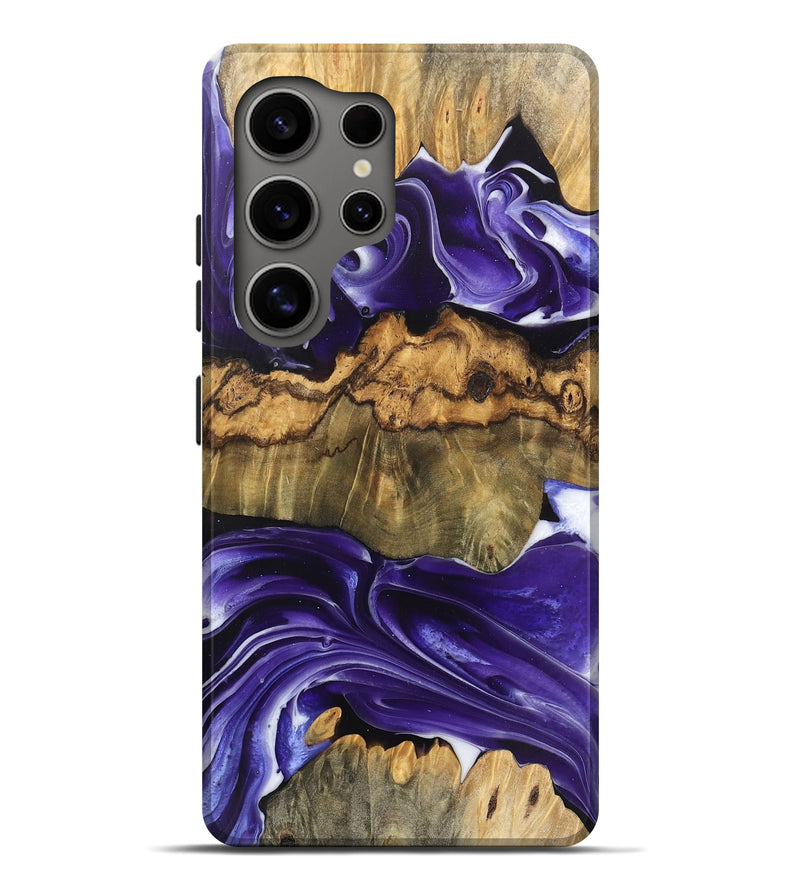 Galaxy S25 Ultra Wood Live Edge Phone Case - Ernest (Purple, 745696)