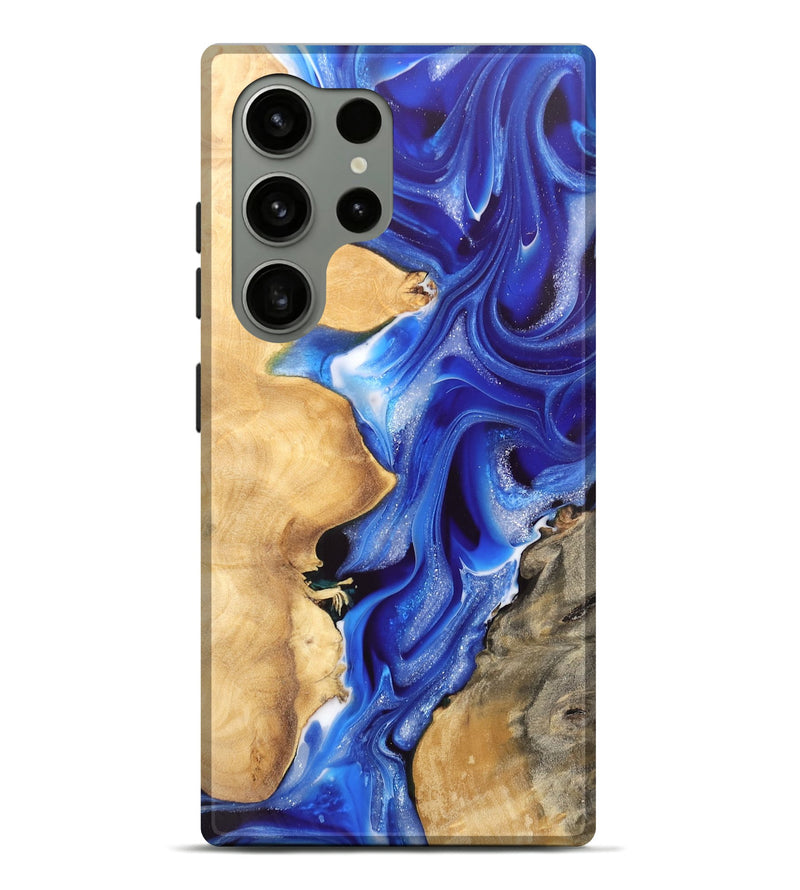 Galaxy S24 Ultra Wood Live Edge Phone Case - Nixon (Blue, 745713)