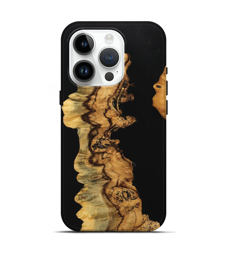 iPhone 15 Pro Wood Live Edge Phone Case - Daija (Wood Burl, 745720)