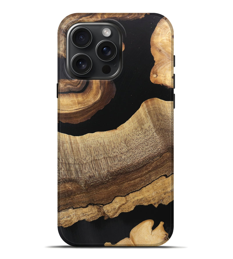 iPhone 16 Pro Max Wood Live Edge Phone Case - Emryn (Wood Burl, 745725)