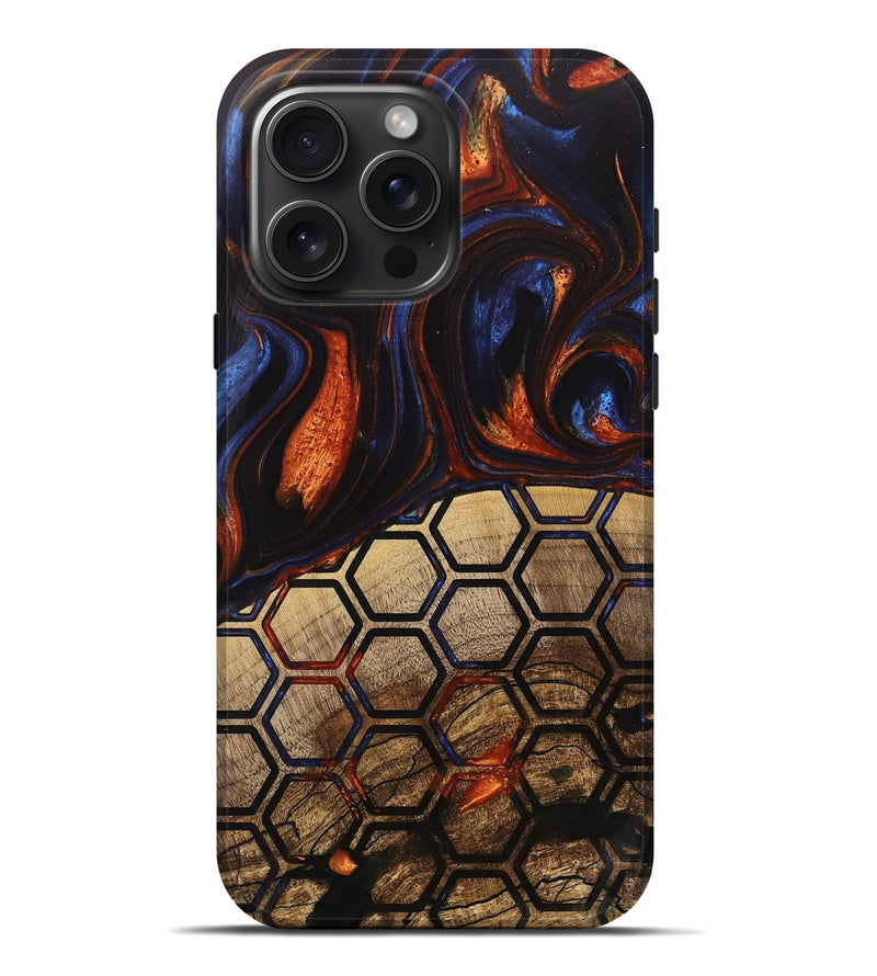 iPhone 16 Pro Max Wood Live Edge Phone Case - Deidra (Pattern, 745729)