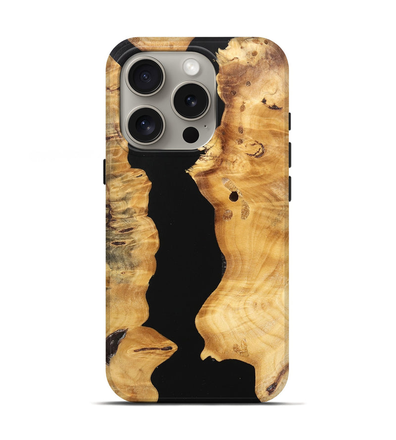 iPhone 16 Pro Wood Live Edge Phone Case - Arlette (Wood Burl, 745732)