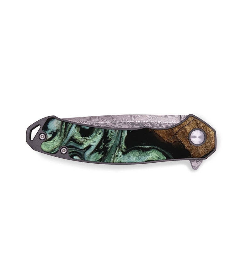 EDC Wood Pocket Knife - Flossie (Green, 745785)