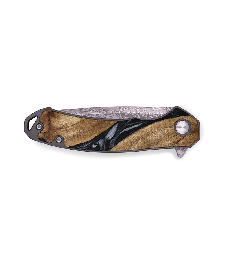 EDC Wood Pocket Knife - Hyman (Black & White, 745919)