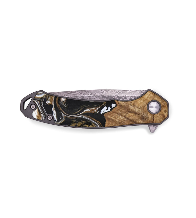 EDC Wood Pocket Knife - Paulina (Black & White, 745967)