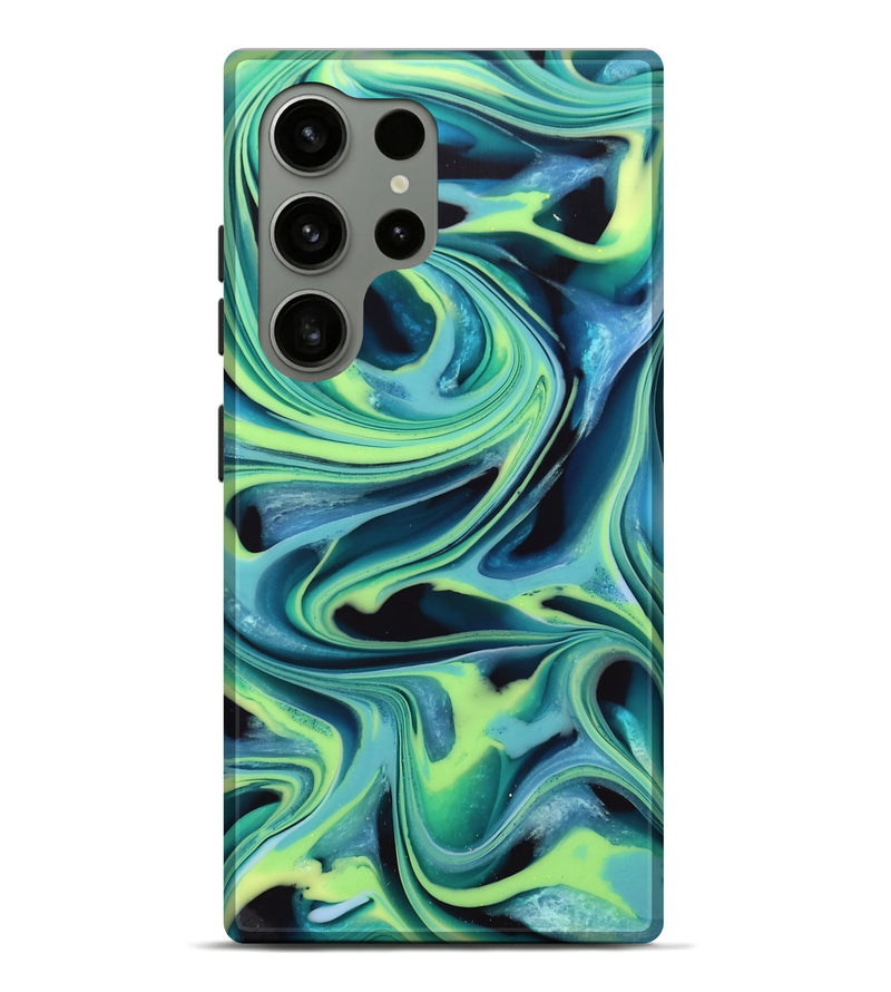 Galaxy S24 Ultra ResinArt Live Edge Phone Case - Kailani (Green, 746015)