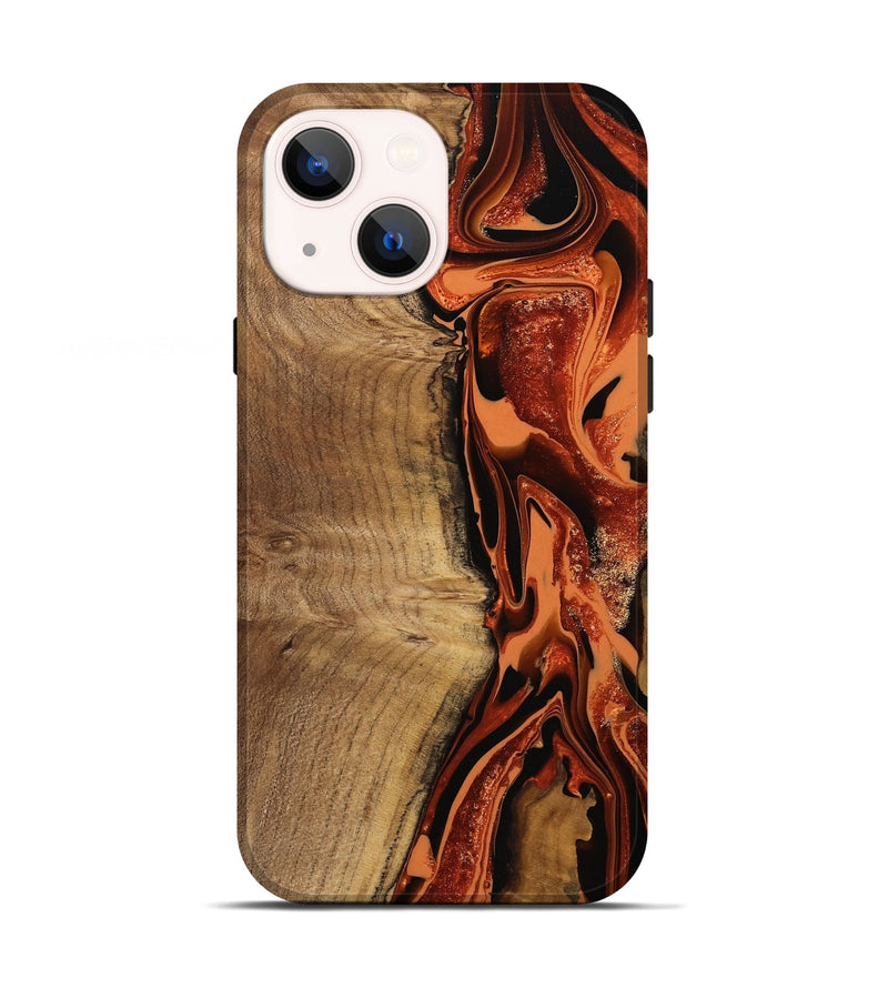 iPhone 13 Wood Live Edge Phone Case - Delmar (Red, 746037)