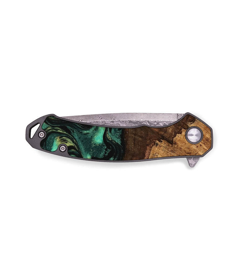 EDC Wood Pocket Knife - Allene (Green, 746040)