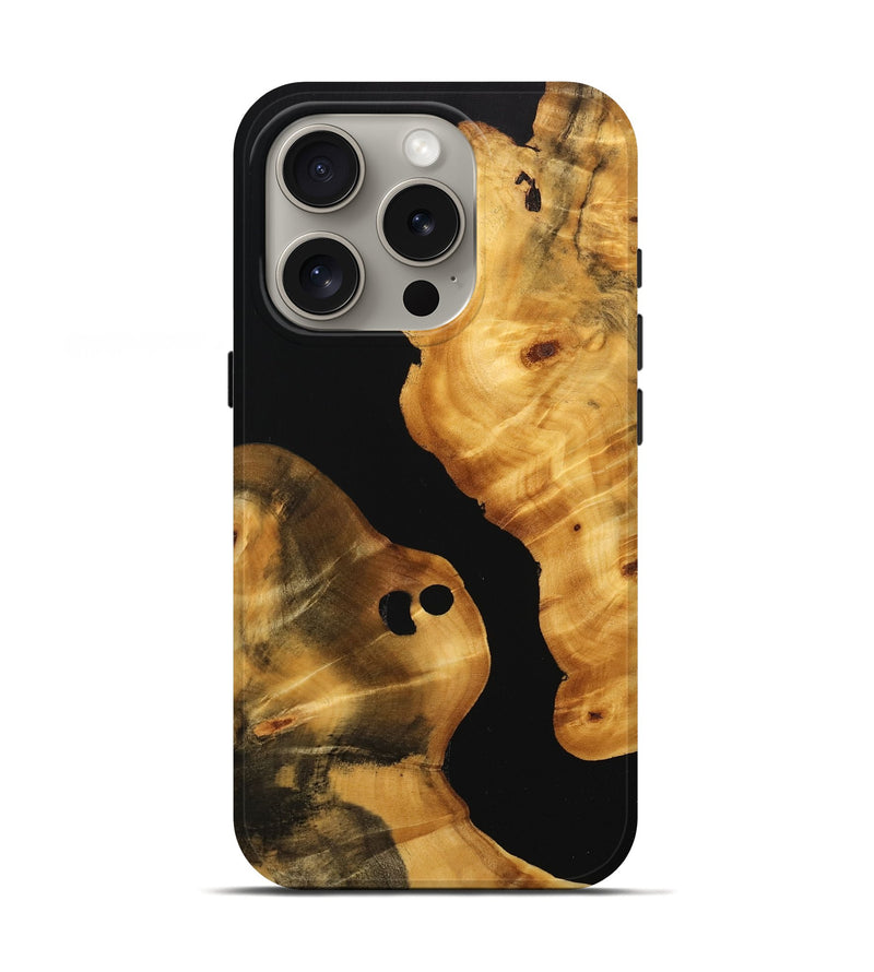 iPhone 16 Pro Wood Live Edge Phone Case - Janessa (Wood Burl, 746277)