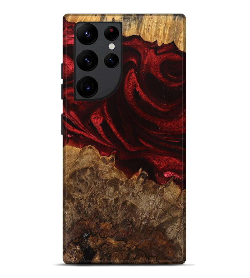 Galaxy S22 Ultra Wood Live Edge Phone Case - Maya (Red, 746316)