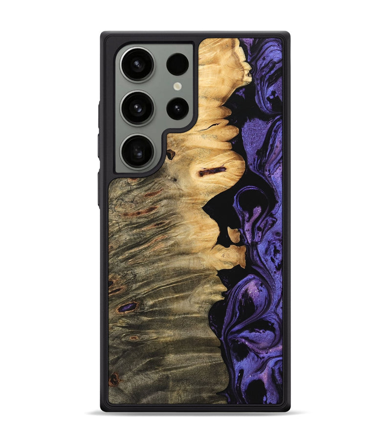 Galaxy S24 Ultra Wood Phone Case - Misael (Purple, 746343)