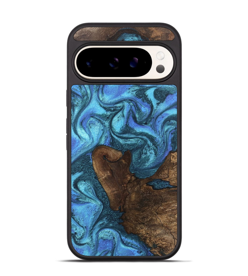 Pixel 9 Wood Phone Case - Brody (Blue, 746403)