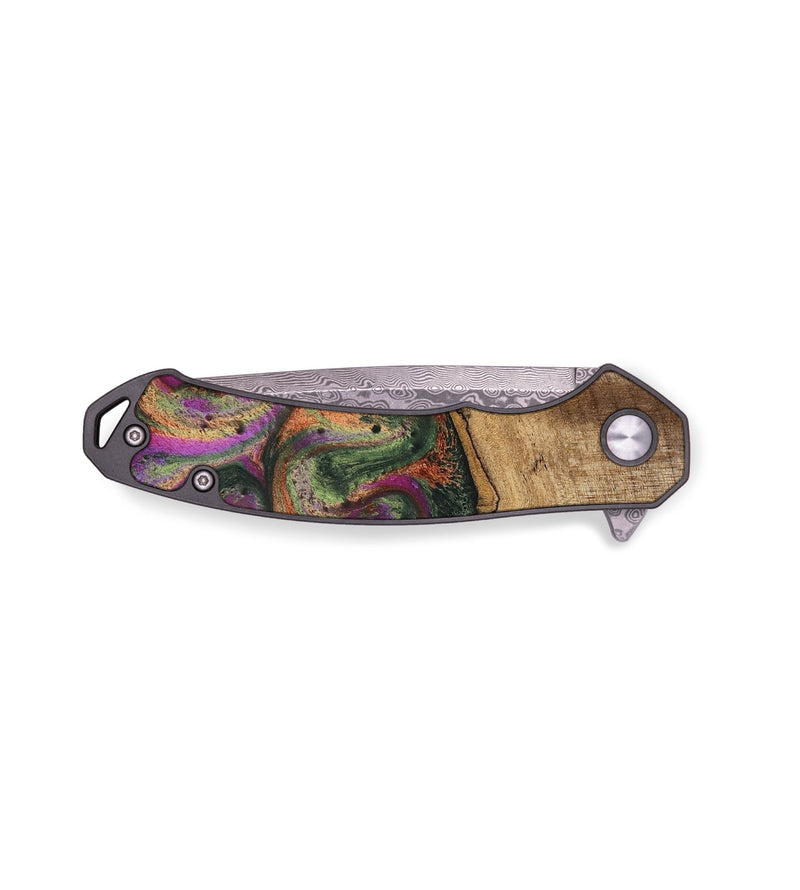EDC Wood Pocket Knife - Alene (Green, 746407)