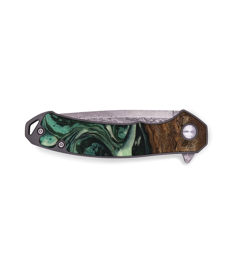 EDC Wood Pocket Knife - Sonji (Green, 746660)