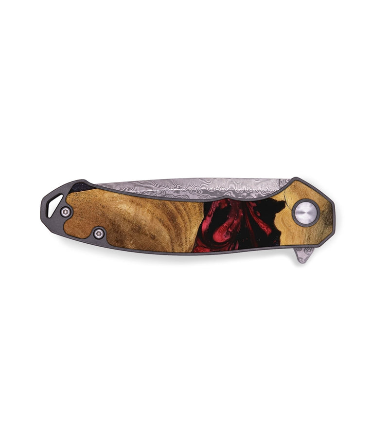 EDC Wood Pocket Knife - Ophelia (Red, 746782)