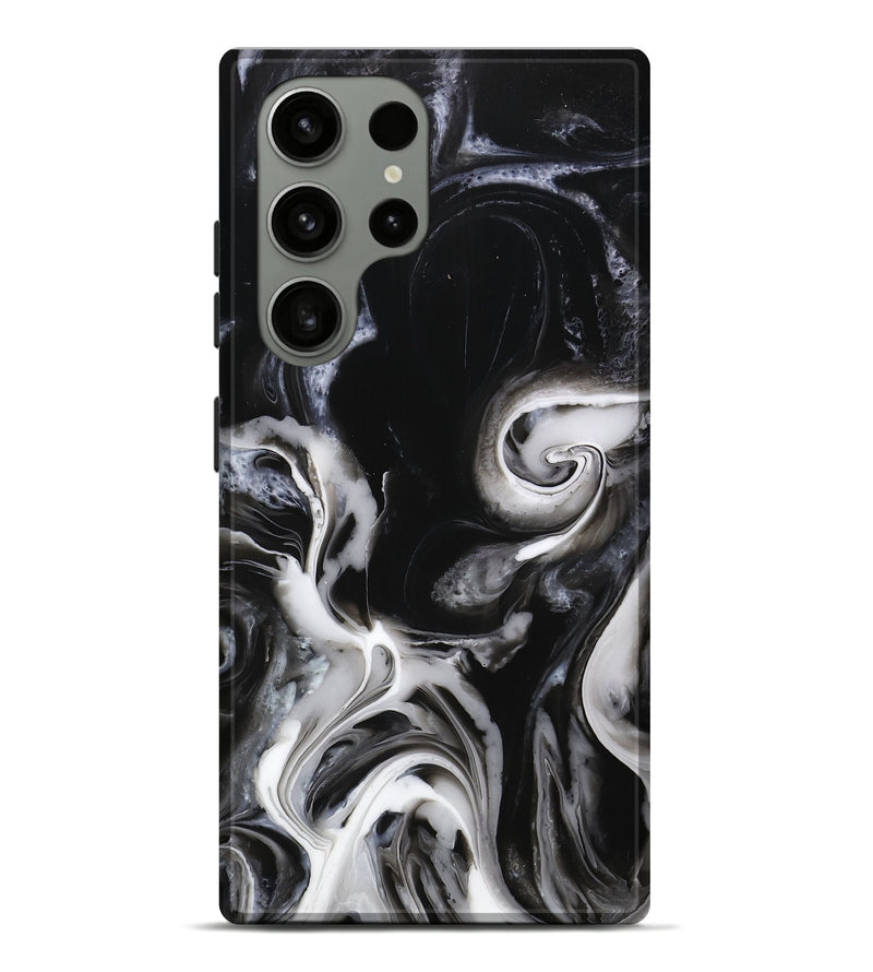 Galaxy S23 Ultra ResinArt Live Edge Phone Case - Antonio (Black & White, 746837)