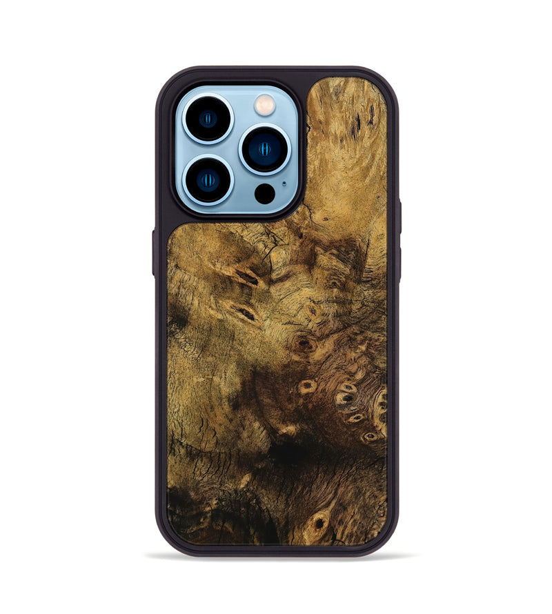 iPhone 14 Pro Wood Phone Case - Lester (Wood Burl, 746918)