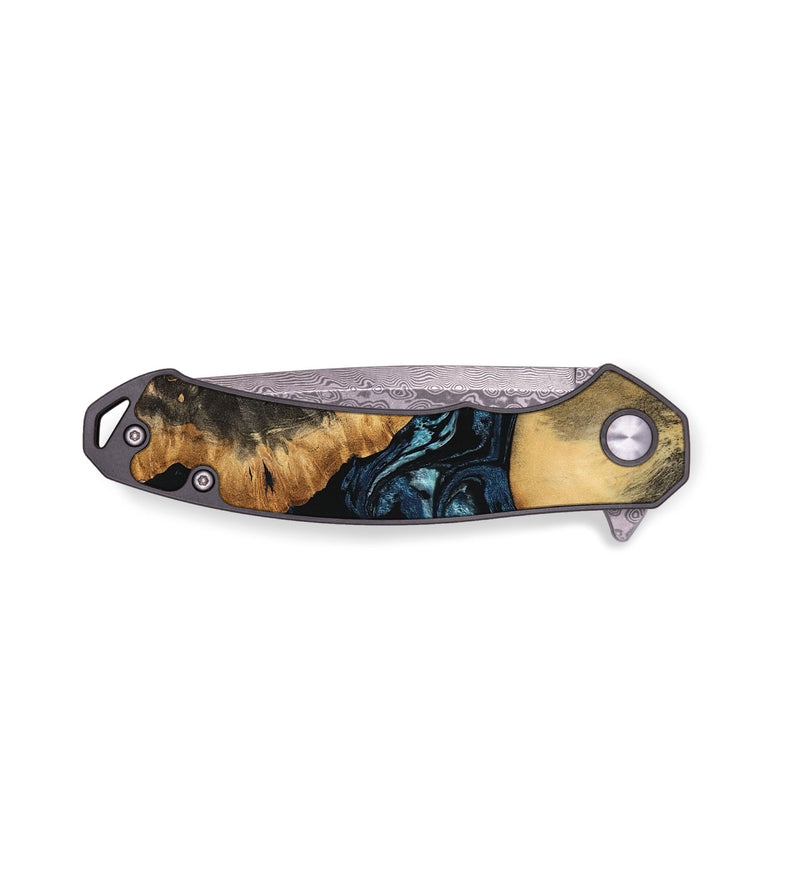 EDC Wood Pocket Knife - Adalynn (Blue, 746941)