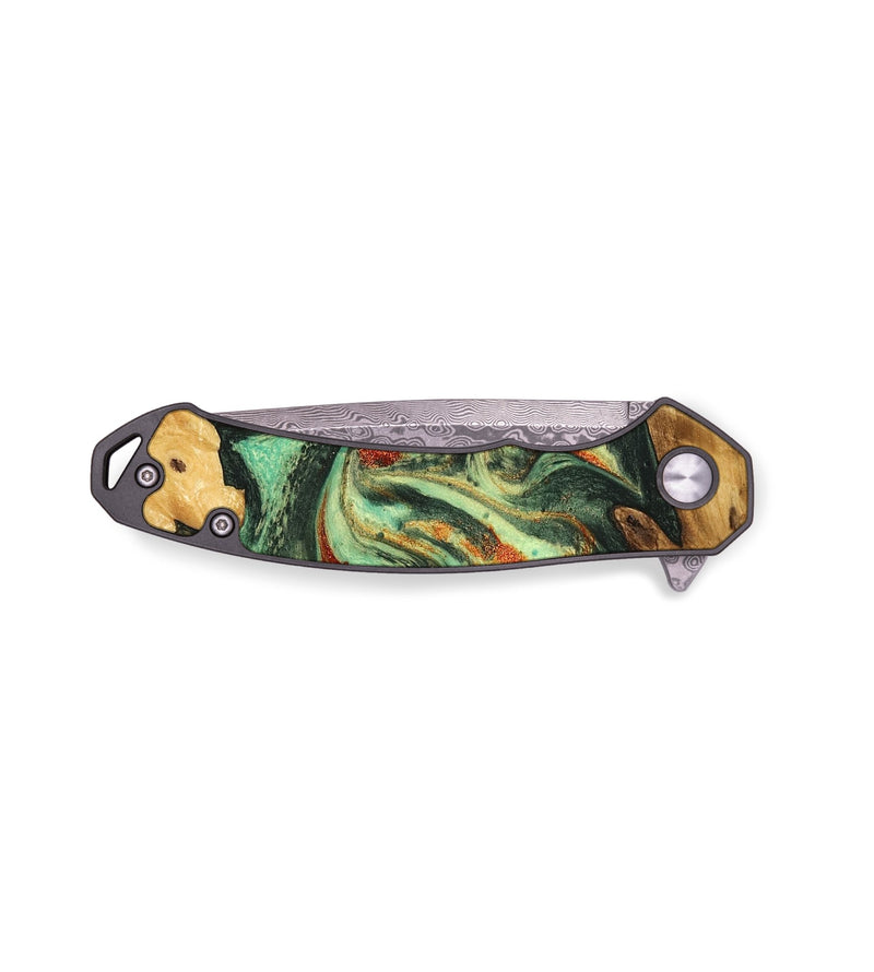 EDC Wood Pocket Knife - Lea (Green, 746953)