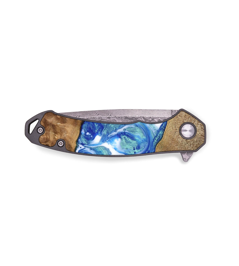 EDC Wood Pocket Knife - Thad (Blue, 747351)