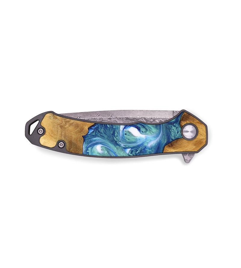 EDC Wood Pocket Knife - Nathan (Blue, 747371)