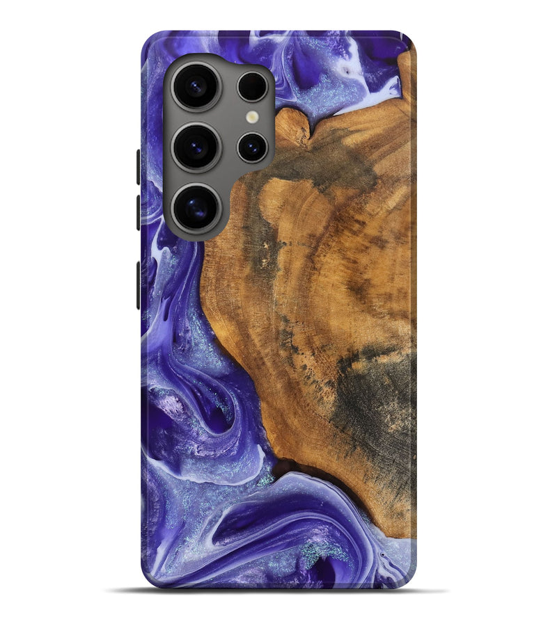 Galaxy S25 Ultra Wood Live Edge Phone Case - Juliana (Purple, 747564)