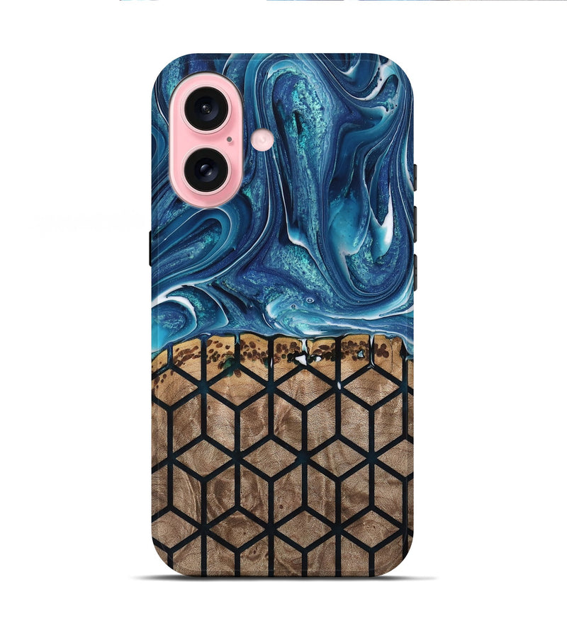 iPhone 16 Wood Live Edge Phone Case - Leslie (Pattern, 747567)